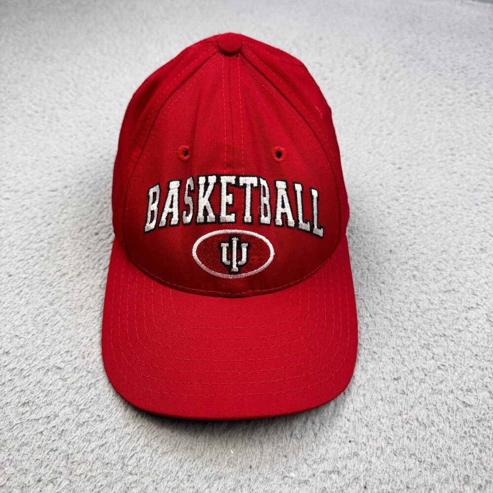 VINTAGE INDIANA HOOSIERS Hat Cap Mens OSFM Red Snapback Legacy Basketball USA